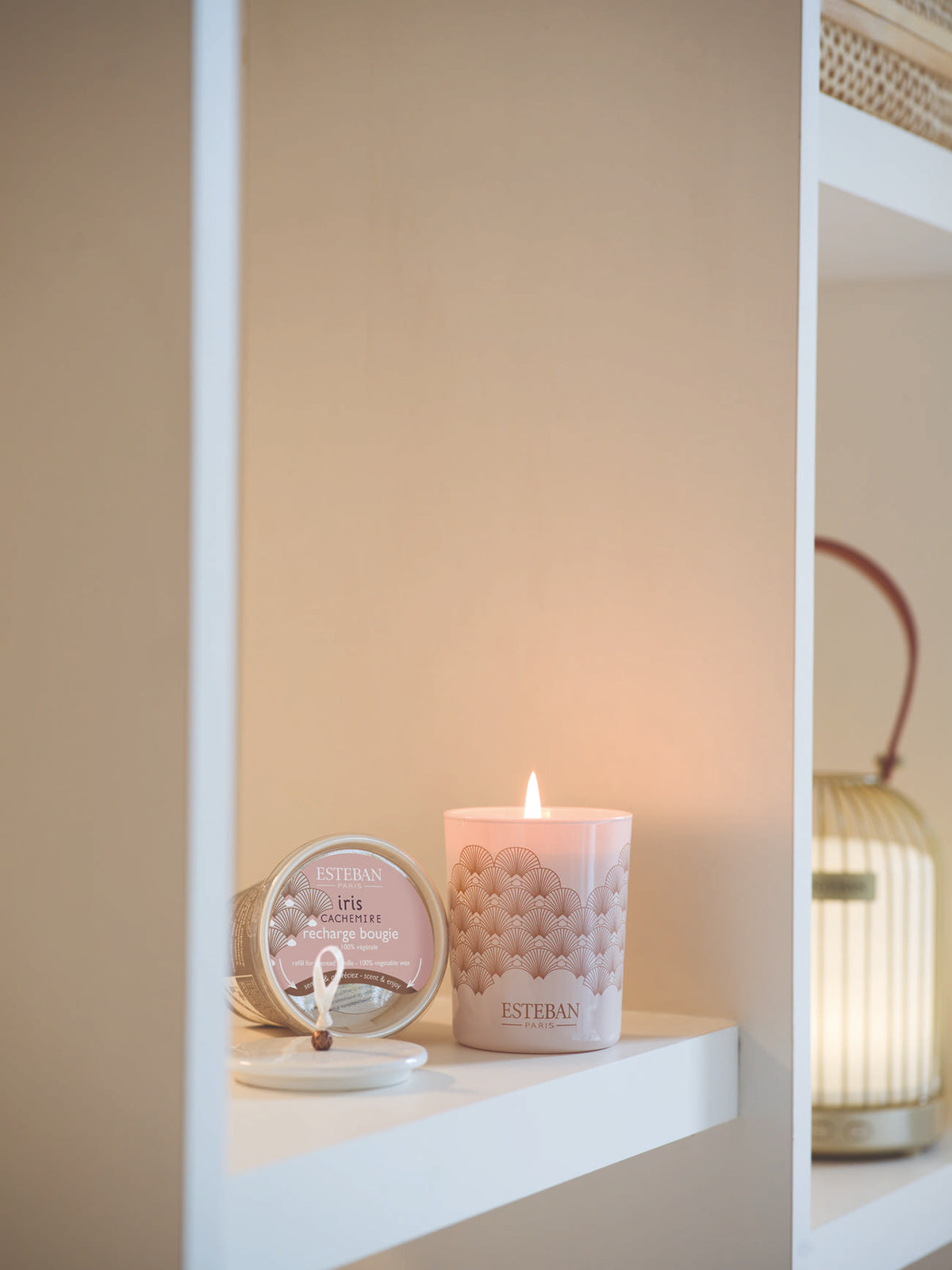Refill for scented candle - Iris Cachemire - 180g