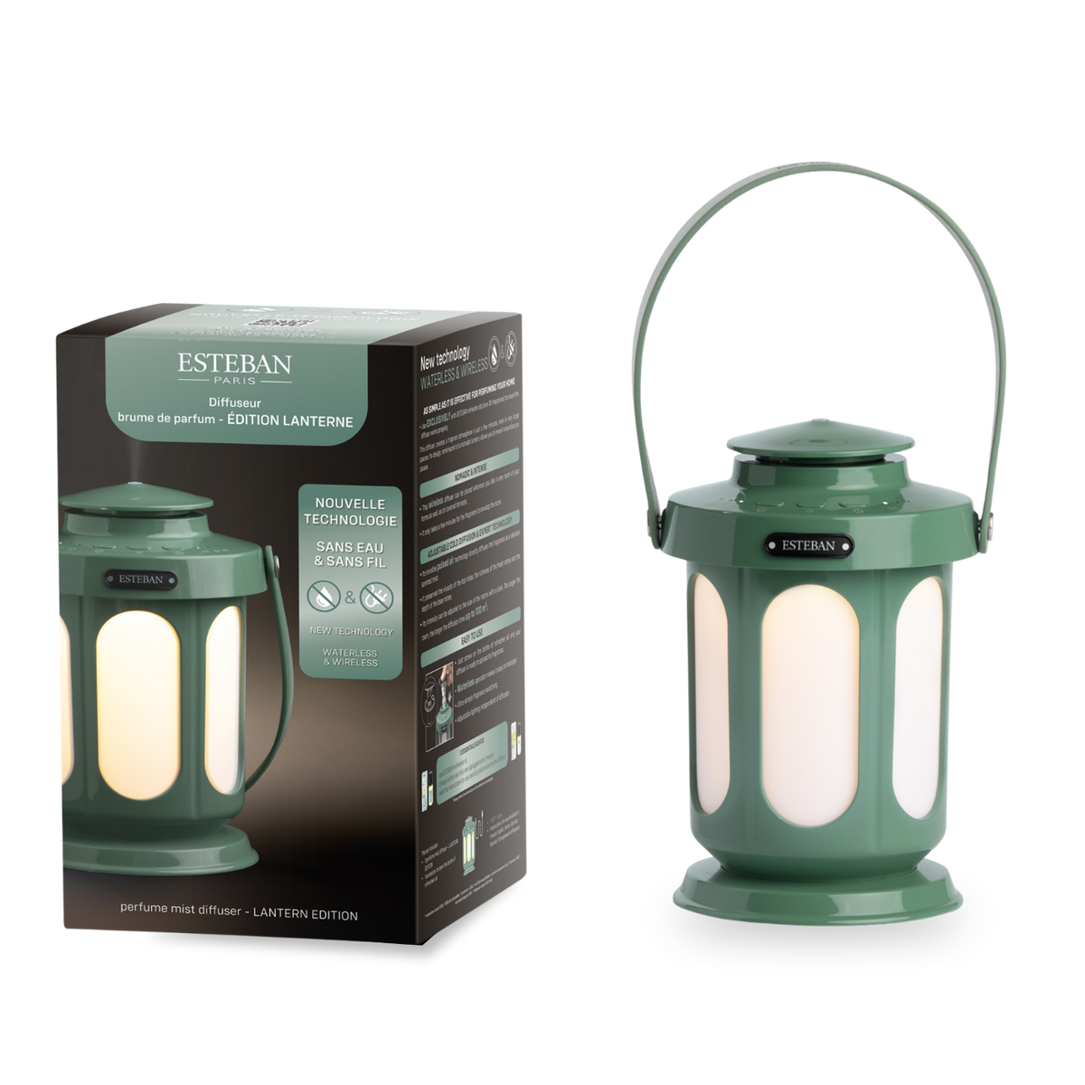 Fragrance mist diffuser - Lantern edition - green
