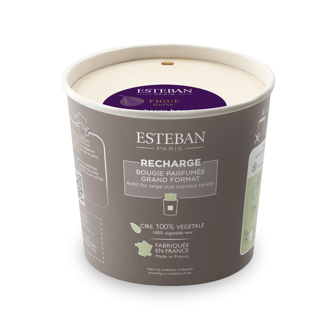 Recharge pour bougie parfumée - Figue Noire - 450g