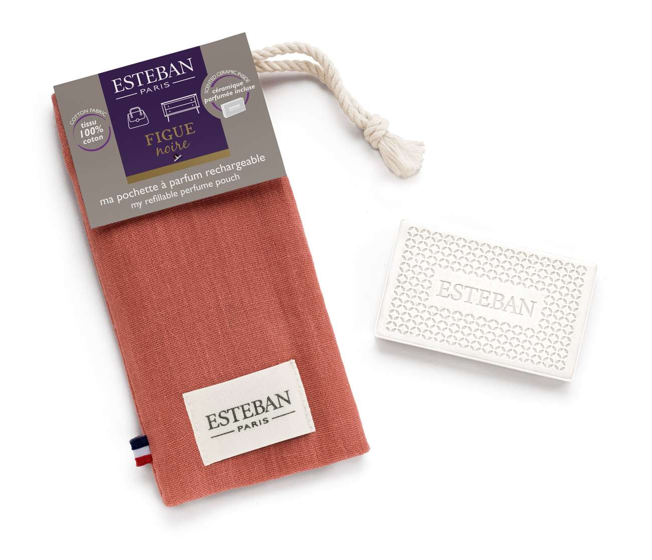 Pochette à parfum - Figue Noire - coloris Terracotta
