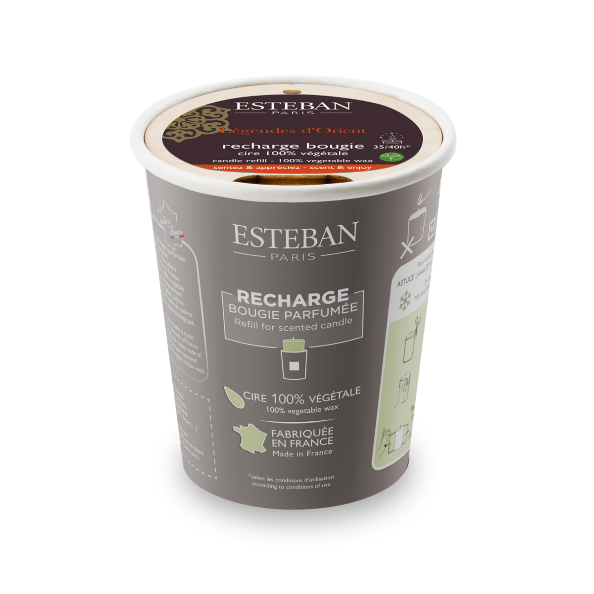 Refill for scented candle - Légendes d'Orient - 180g