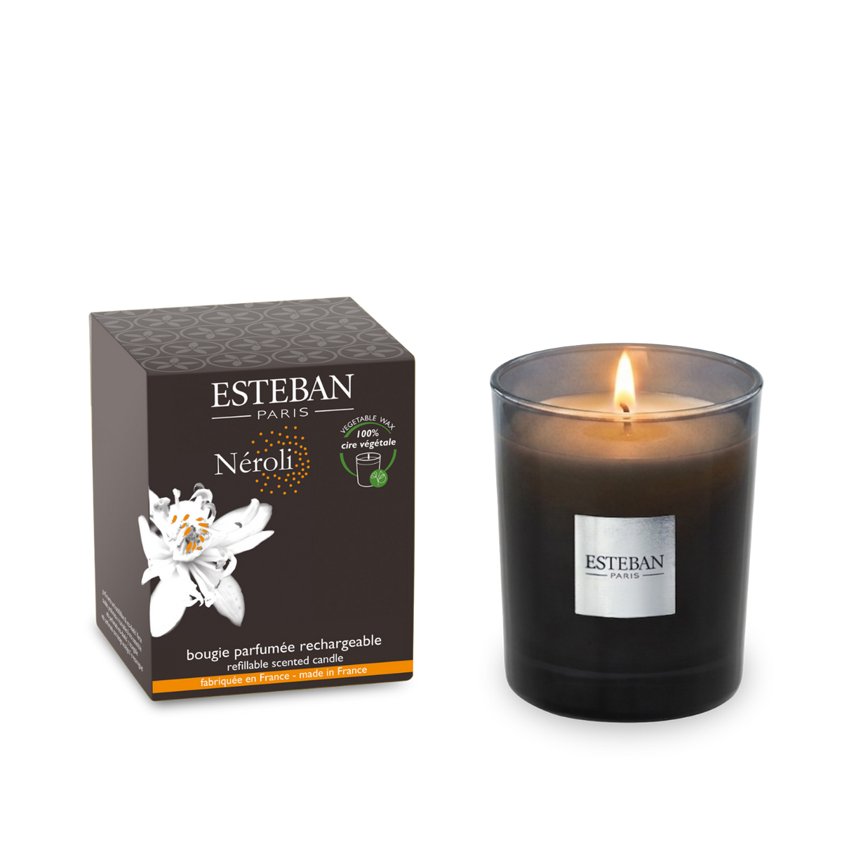 Initial geurkaars - Neroli - navulbaar - 180g