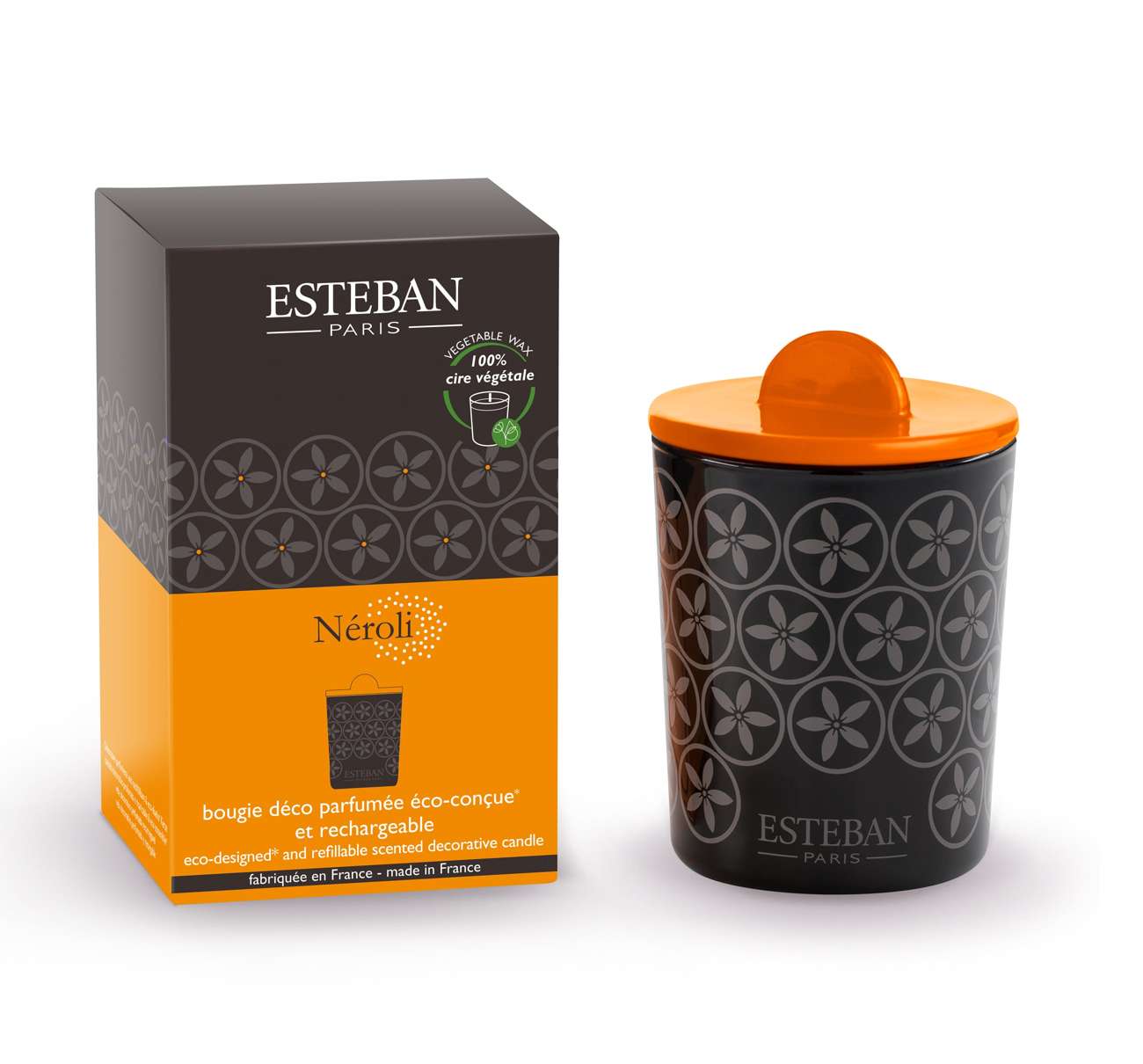 Geurende decoratieve kaars - Neroli - navulbaar - 180g