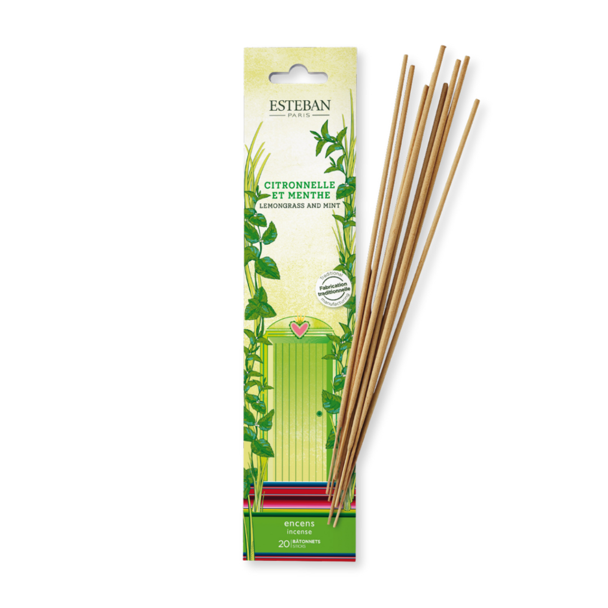 Indiase wierook - Citronella & Munt