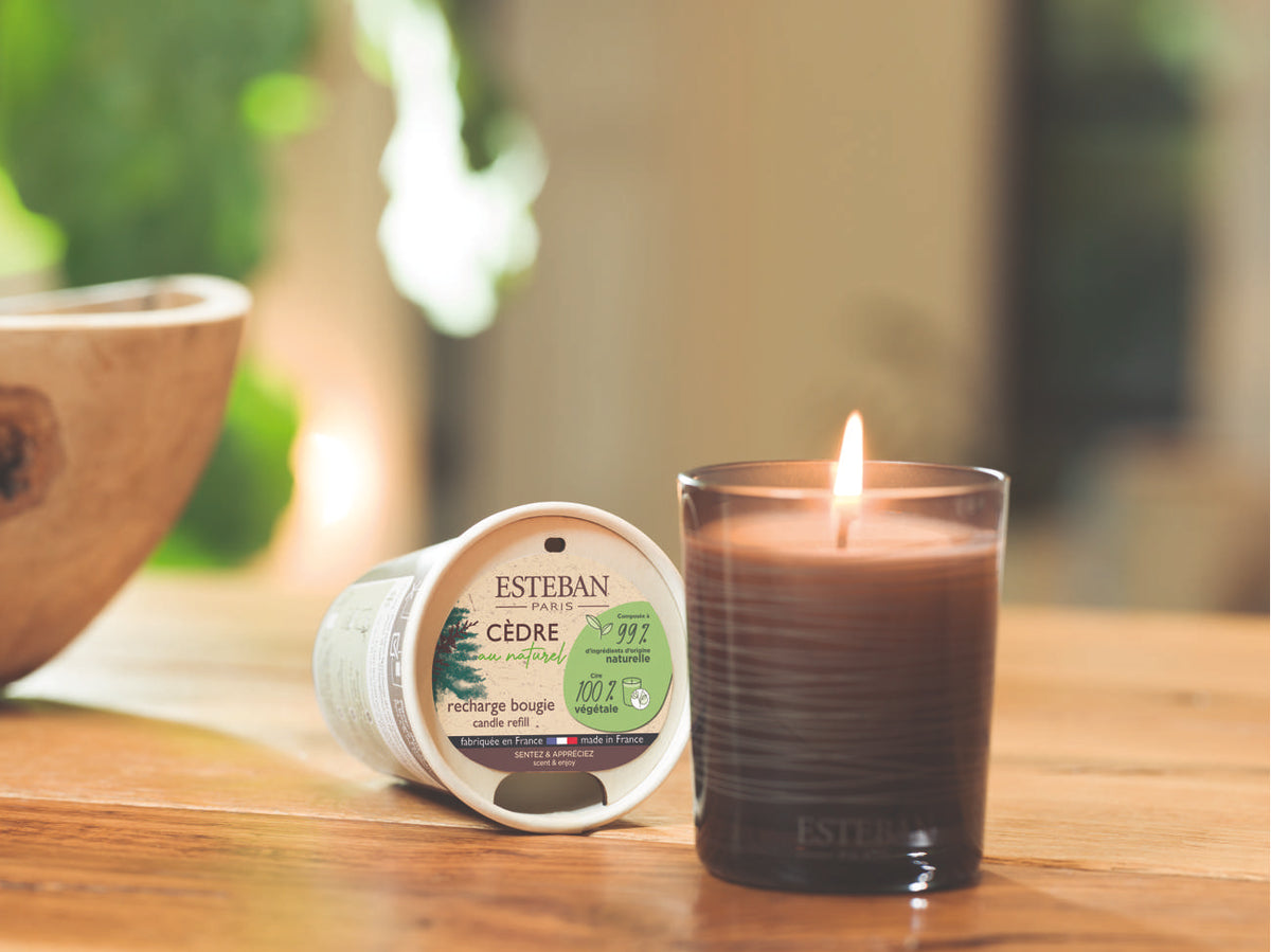 Recharge pour bougie parfumée - Cèdre au naturel - 180g