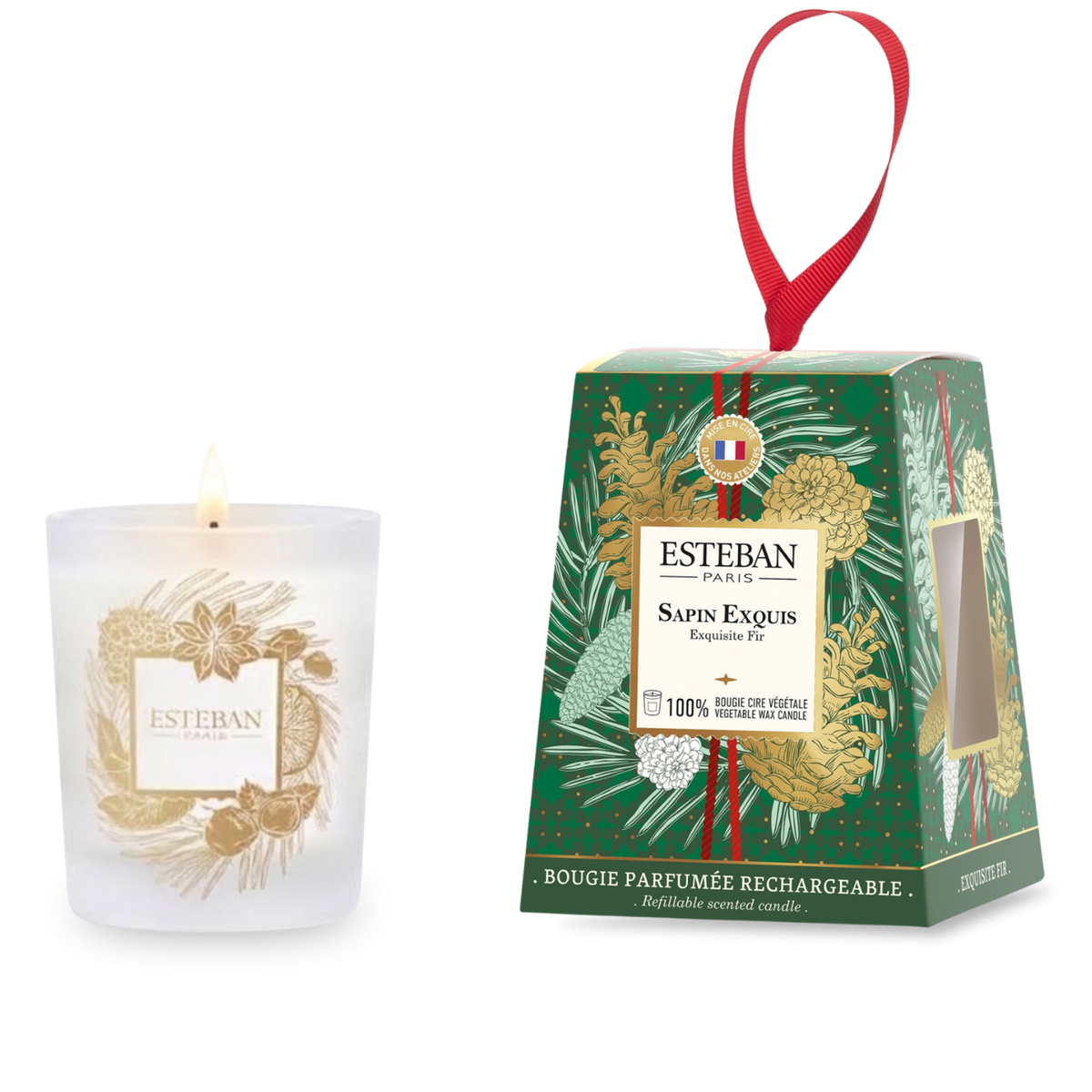 Scented Candle - Exquisite Fir - Limited Christmas Edition - Refillable - 180g