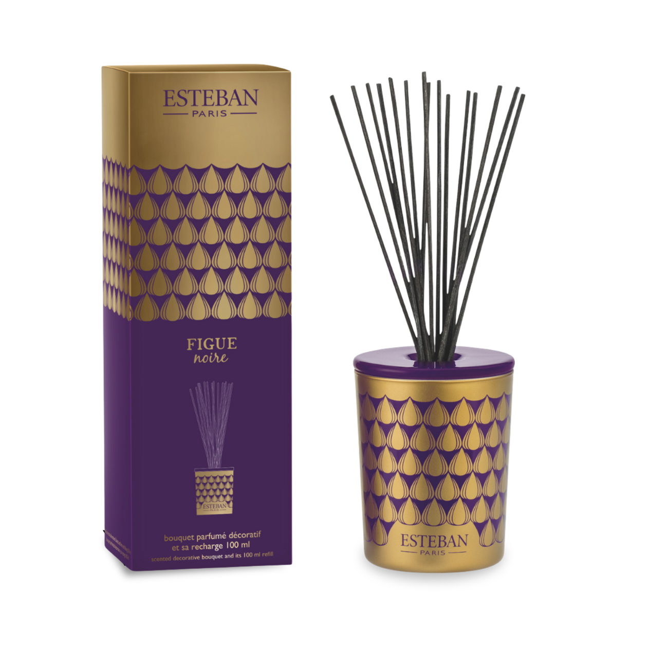 Decoratief geurboeket - Zwarte Vijg - navulbaar - 100ml