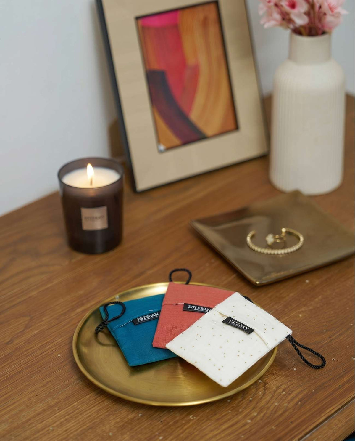 Pochette à parfum - Ambre - coloris Terracotta